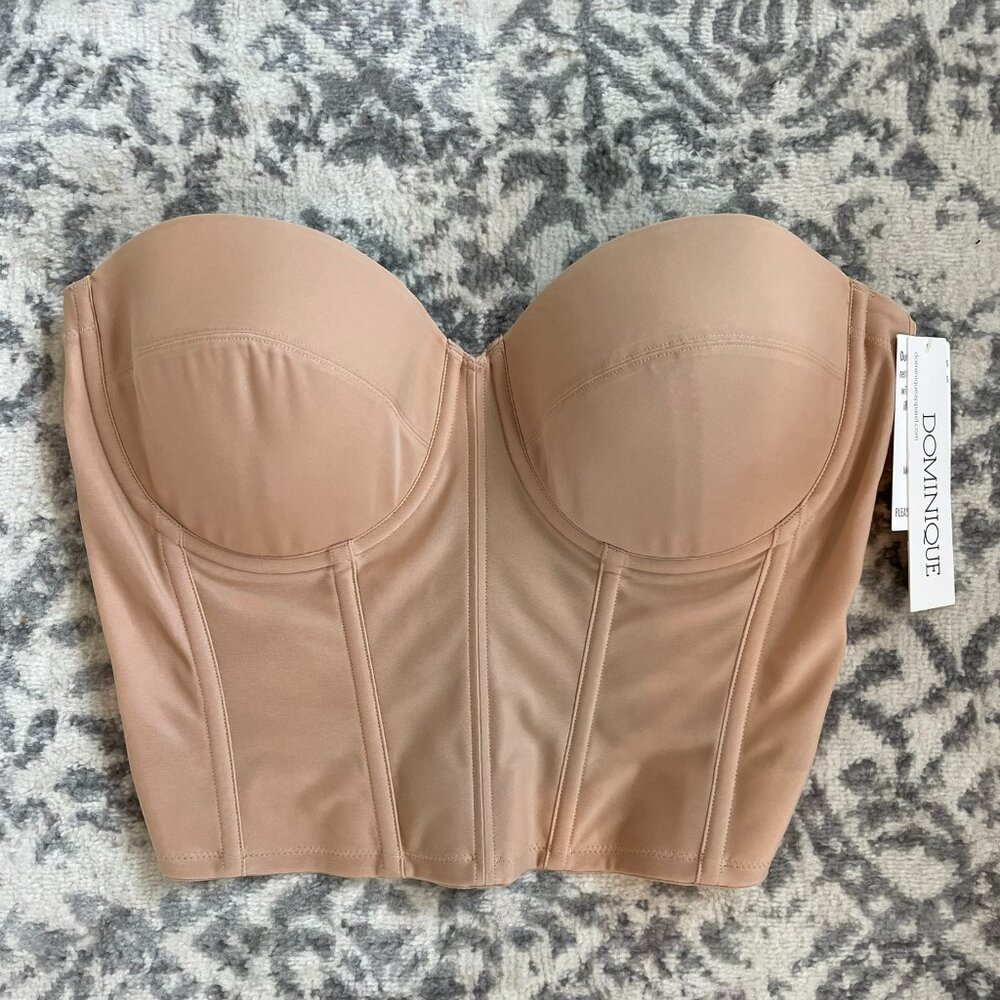 Dominique Mocha Brie Backless Strapless Bra